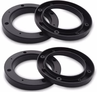 AnRui 6.5 Inch Universal Fit Car Speaker Spacer Adaptor Ring Mounting Bracket Plastic Black Car Stereo Speakers Spacer, 4Pcs thumbnail 1