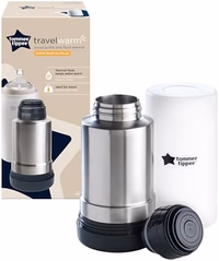Tommee Tippee Portable Travel Baby Bottle and Food Warmer, Thermal Insulation, Stainless-Steel Flask with Leak-Proof Lid thumbnail 3