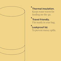 Tommee Tippee Portable Travel Baby Bottle and Food Warmer, Thermal Insulation, Stainless-Steel Flask with Leak-Proof Lid thumbnail 5