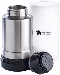 Tommee Tippee Portable Travel Baby Bottle and Food Warmer, Thermal Insulation, Stainless-Steel Flask with Leak-Proof Lid thumbnail 1