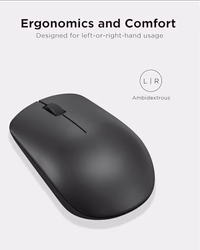 Lenovo 530 Wireless Mouse – Full Size Computer Mouse for PC, Laptop, Windows Computer - 2.4 GHz Nano USB Receiver - Ambidextrous Design - 12 Months Battery Life – Cordless thumbnail 4