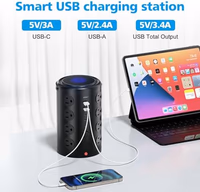 Tower Power Strip Surge Protector with 16 Outlets and 5 USB Ports (2 USB-C), 6FT Extension Cord with Multiple Outlets,Heavy Duty Charging Station,Home Office Dorm Room Essentials. No Wireless Charging thumbnail 5