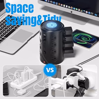 Tower Power Strip Surge Protector with 16 Outlets and 5 USB Ports (2 USB-C), 6FT Extension Cord with Multiple Outlets,Heavy Duty Charging Station,Home Office Dorm Room Essentials. No Wireless Charging thumbnail 4
