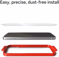 ZAGG Glass+ Samsung Galaxy S25 Ultra Screen Protector – Extreme Impact & Shatter Protection, Scratch-Resistant, Smudge-Resistant, Fingerprint Scanner Compatible, InvisibleShield, Easy Installation thumbnail 5