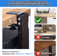 TooCust Adjustable Clamp Mount on Desk for PC Tower thumbnail 5