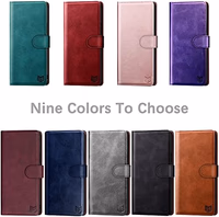 SUANPOT for Samsung Galaxy S21 Ultra 6.8" with RFID Blocking Leather Wallet case Credit Card Holder,Flip Folio Book Phone case Shockproof Cover Women Men for Samsung S21 Ultra case Wallet Light Brown thumbnail 3