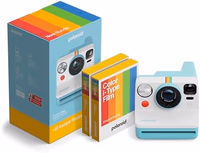 Polaroid Now 3rd Generation I-Type Instant Camera + Film Bundle - Now Arctic Blue Camera + 16 Color Photos (6644) thumbnail 1