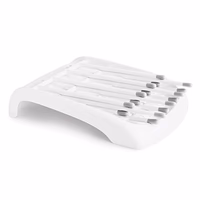 Munchkin Fold Baby Bottle Drying Rack - Compact Design Folds Flat for Easy Storage, White/Grey thumbnail 5