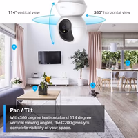 TP-Link Tapo Pan/Tilt Security Camera for Baby Monitor, Pet Camera w/Motion Detection, 1080P, 2-Way Audio, Night Vision, Cloud & SD Card Storage, Works with Alexa & Google Home (Tapo C200) thumbnail 3