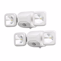 Beams MB3000-WHT-02 Outdoor Battery-Powered Wireless Motion Sensing Dual Head Security Floodlight, 500 Lumens, White, 2-Pack thumbnail 1