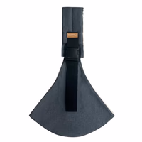 Baby Sling Carrier Newborn to Toddler Adjustable One-Shoulder Design with Hip Seat Support, Labor-Saving Baby Wraps Carrier 10-30 lbs(Gray) thumbnail 1