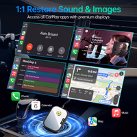 Wireless CarPlay Adapter for Apple iPhone, Converts Factory Wired CarPlay to Wireless CarPlay 2024 Upgrade Plug & Play Auto Connect for Cars from 2015 & iPhone iOS 10+ Black Not for Tesla & Andorid thumbnail 3