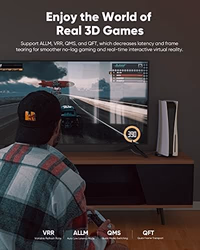 Highwings 8K 10K 4K HDMI Cable 48Gbps 6.6FT/2M, Certified Ultra High Speed HDMI Cable Braided Cord-4K@120Hz 8K@60Hz, DTS:X, HDCP 2.2 & 2.3, HDR 10 Compatible with Roku TV/PS5/HDTV/Blu-ray thumbnail 4