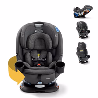 Graco Turn2Me 3-in-1 Rotating Convertible Car Seat, Manchester, Rear-Facing Rotation Only, Forward-Facing Mode, Highback Booster Up to 100 lbs, Adjustable Headrest & Harness, Steel Reinforced Frame thumbnail 1