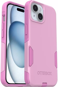 OtterBox iPhone 16e, 15, 14, & 13 Commuter Series Case - Run Wildflower (Pink), Slim & Tough, Pocket-Friendly, with Port Protection thumbnail 5