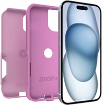 OtterBox iPhone 16e, 15, 14, & 13 Commuter Series Case - Run Wildflower (Pink), Slim & Tough, Pocket-Friendly, with Port Protection thumbnail 4