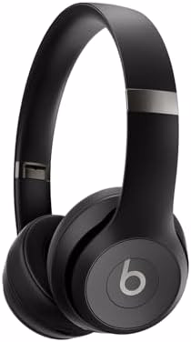 Beats Solo 4 - Wireless On-Ear Bluetooth Headphones, Up to 50-Hour Battery Life, Ultra-Lightweight Comfort, Powerful and Balanced Sound, Apple & Android Compatible - Matte Black