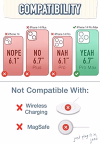 Smartish® iPhone 14 Pro Max Wallet Case - Wallet Slayer Vol. 1 [Slim + Protective] Credit Card Holder - Drop Tested Hidden Card Slot Cover Compatible with Apple iPhone 14 Pro Max - Black Tie Affair thumbnail 5