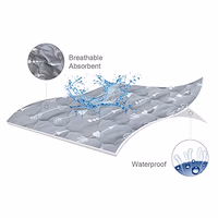 2 Pack Pack and Play Mattress Protector Sheets Fitted Waterproof Playard Mattress Pad Cover, Compatible with Graco Pack n Play & Dream On Me & Pamo Babe, Playpen/Playard Sheet, Arrow&Black, 39" x 27" thumbnail 3