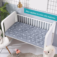 2 Pack Pack and Play Mattress Protector Sheets Fitted Waterproof Playard Mattress Pad Cover, Compatible with Graco Pack n Play & Dream On Me & Pamo Babe, Playpen/Playard Sheet, Arrow&Black, 39" x 27" thumbnail 5