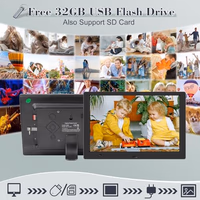10.1" Digital Picture Frame, 1080P IPS Digital Photo Frame, No WiFi/App Needed, Plug & Play SD Card & USB, Remote & Motion Sensor, Photos/Videos/Music, Free 32GB USB thumbnail 2