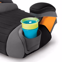 Chicco GoFit Backless Booster Car Seat Without Latch Attachment, Travel Booster Seat for Car, Portable Car Booster Seat for Children 40-110 lbs., Shark/Black/Grey thumbnail 3