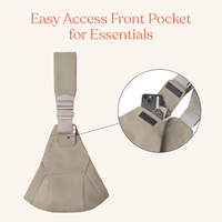 Ergobaby Upsie Hip Sling – Soft Olive Baby Carrier – Lightweight, Adjustable Sling for Toddlers – Breathable & Ergonomic Design thumbnail 5