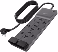 Belkin 12-Outlet Surge Protector Power Strip w/ 12 AC Outlets & 8ft Flat Plug, UL-listed Heavy-Duty Extension Cord for Home, Office, Travel, Computer, Laptop, Charger - 3,940 Joules of Protection thumbnail 1