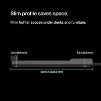 Belkin 12-Outlet Surge Protector Power Strip w/ 12 AC Outlets & 8ft Flat Plug, UL-listed Heavy-Duty Extension Cord for Home, Office, Travel, Computer, Laptop, Charger - 3,940 Joules of Protection thumbnail 5