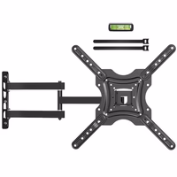 Full Motion TV Wall Mount, TV Mount for 26-55 inch LED TVs Monitors, Tv Brackets for Wall Mount with VESA 400x400mm up to 77lbs, Swivel Tilt Extension with Articulating Arms thumbnail 2