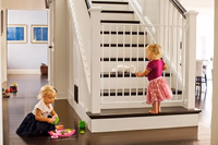 Munchkin® Extending XL™ Tall and Wide Baby Gate, Hardware Mounted Safety Gate for Stairs, Hallways and Doors, Extends 33" - 56" Wide, Metal, White thumbnail 2