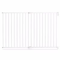Munchkin® Extending XL™ Tall and Wide Baby Gate, Hardware Mounted Safety Gate for Stairs, Hallways and Doors, Extends 33" - 56" Wide, Metal, White thumbnail 1
