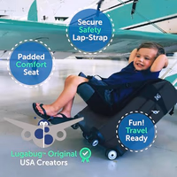 Travel Seat for Kids, The Original and Patented Ride-On Suitcase for Toddlers, Child Carrier for Carry-On Luggage, Family Airport Travel Made Easy (Suitcase not Included) thumbnail 3