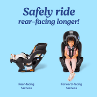 Graco Extend2Fit Convertible Car Seat, Rear and Forward Facing Car Seat with Adjustable Extension Panel for Extra Legroom, Great Gift for Baby Shower or Baby Registry, Gotham thumbnail 2
