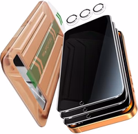 YMHML 3 Pack for iPhone 17 Pro Max Privacy Screen Protector Tempered Glass + 1 Set Camera Lens Protector, 25°Anti Spy, [Top 9H+ Military Grade Shatterproof] [Bubble Free, Auto-Dust Removal] thumbnail 1