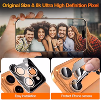 YMHML 3 Pack for iPhone 17 Pro Max Privacy Screen Protector Tempered Glass + 1 Set Camera Lens Protector, 25°Anti Spy, [Top 9H+ Military Grade Shatterproof] [Bubble Free, Auto-Dust Removal] thumbnail 5