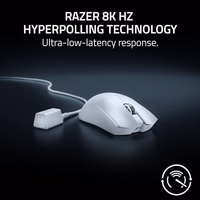 Razer Viper V3 Pro Wireless Esports Gaming Mouse: Symmetrical - 55g Lightweight - 8K Polling - 35K DPI Optical Sensor - Gen3 Optical Switches - 8 Programmable Buttons - 95 Hr Battery - White thumbnail 5
