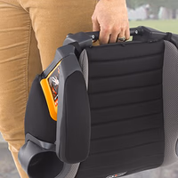 Chicco GoFit Backless Booster Car Seat Without Latch Attachment, Travel Booster Seat for Car, Portable Car Booster Seat for Children 40-110 lbs., Shark/Black/Grey thumbnail 5