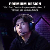 PDP Phantom Air Dual-Mode Wireless Gaming Headset for Xbox Series X|S, Xbox One, PC - Bluetooth, Rechargeable 35-Hour Battery, 50mm Drivers, On-Ear Headphone Controls, Officially Licensed: Black thumbnail 3