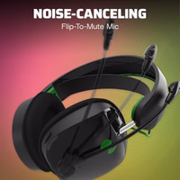 PDP Phantom Air Dual-Mode Wireless Gaming Headset for Xbox Series X|S, Xbox One, PC - Bluetooth, Rechargeable 35-Hour Battery, 50mm Drivers, On-Ear Headphone Controls, Officially Licensed: Black thumbnail 5