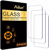 Ailun Screen Protector for iPhone 14 Plus/iPhone 14 Pro Max [6.7 Inch] Display 3 Pack Tempered Glass, Sensor Protection, Dynamic Island Compatible, Case Friendly | Display, Tempered Glass, Sensor Protection, Case Friendly thumbnail 1
