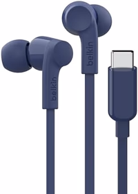 Belkin SoundForm Wired Earbuds with USB-C Connector, in-Ear Earphones w/Microphone - USB-C Headphones for iPhone 17, iPhone 16, iPad mini, Galaxy S25, Google Pixel 9, Android, and More - Blue thumbnail 1