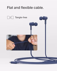 Belkin SoundForm Wired Earbuds with USB-C Connector, in-Ear Earphones w/Microphone - USB-C Headphones for iPhone 17, iPhone 16, iPad mini, Galaxy S25, Google Pixel 9, Android, and More - Blue thumbnail 5