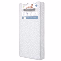 Dream On Me Nap Nest Crib and Toddler Mattress, Dual-Sided - Infants & Toddlers, Waterproof 5” Mattress with 88 Interwoven Coils, 75% Recycled Fiber, GREENGUARD Gold & BSA Certified – Daisy Dreams thumbnail 1