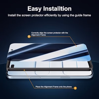 NEW'C 3 Pack Privacy for iPhone Air/iPhone 17 Air Screen Protector (6.5 inches), Anti-Spy Tempered Glass Film,Case Friendly, Balanced 28-Degree Privacy Angle-Easy installation tool included thumbnail 3