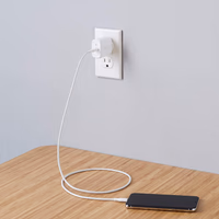 Amazon Basics 20W One-Port USB-C Wall Charger with Power Delivery PD for Tablets & Phones (iPhone 16/15/14/13/12/11/X, iPad, Samsung, and more), non-PPS, 1.81 x 1.73 x 1.09 inches, White thumbnail 2