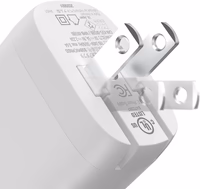 Amazon Basics 20W One-Port USB-C Wall Charger with Power Delivery PD for Tablets & Phones (iPhone 16/15/14/13/12/11/X, iPad, Samsung, and more), non-PPS, 1.81 x 1.73 x 1.09 inches, White thumbnail 3