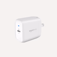 Amazon Basics 20W One-Port USB-C Wall Charger with Power Delivery PD for Tablets & Phones (iPhone 16/15/14/13/12/11/X, iPad, Samsung, and more), non-PPS, 1.81 x 1.73 x 1.09 inches, White thumbnail 1