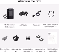 QNAP TR-002-A-US 2 Bay USB Type-C Direct Attached Storage (DAS) with Hardware RAID (Diskless) thumbnail 4