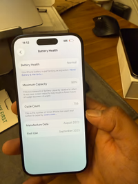Apple iPhone 15 Pro 128GB Unlocked Blue Titanium | Unit 2647 thumbnail 3